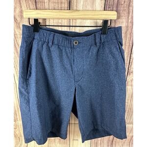 Under Armour Men's Shorts Size 32 HeatGear Blue Golf Mens Loose Fit Chino